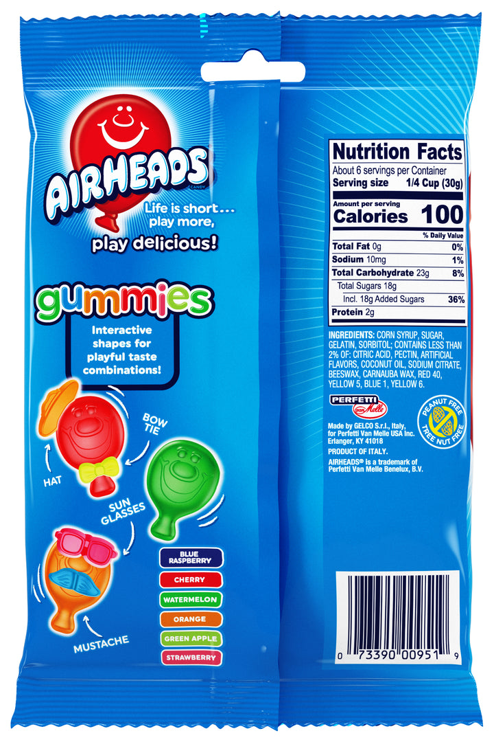 Airheads Original Fruit Gummies-6 oz.-12/Case