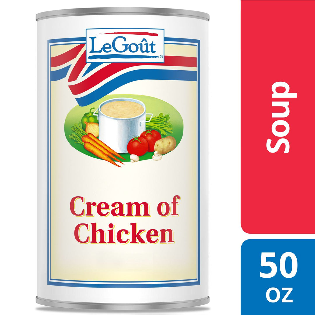 Legout Cream Of Chicken Condensed Canned Soup-3 lb.-12/Case