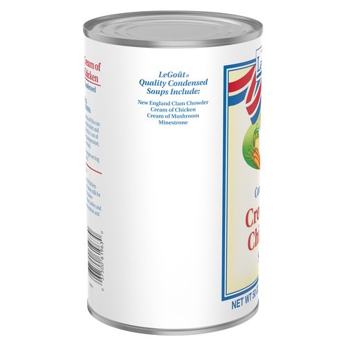 Legout Cream Of Chicken Condensed Canned Soup-3 lb.-12/Case