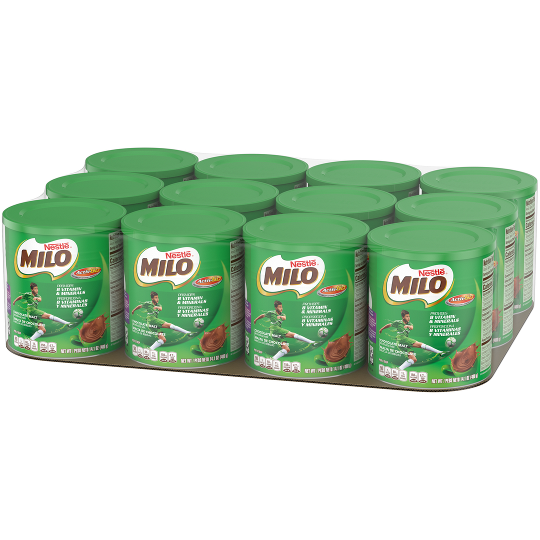 Milo Nestle Chocolate Nutritional Drink Mix-14.1 oz.-12/Case
