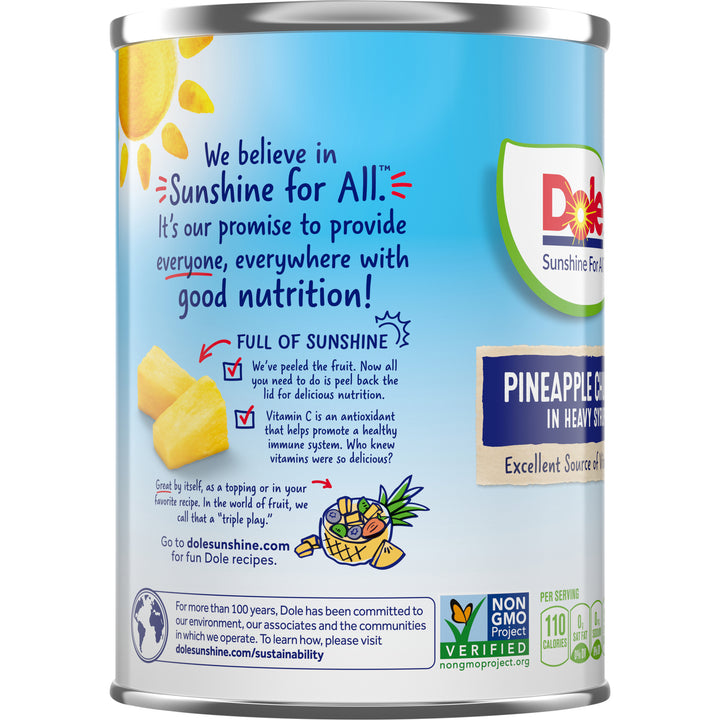 Dole Pineapple Chunks In Syrup-20 oz.-12/Case