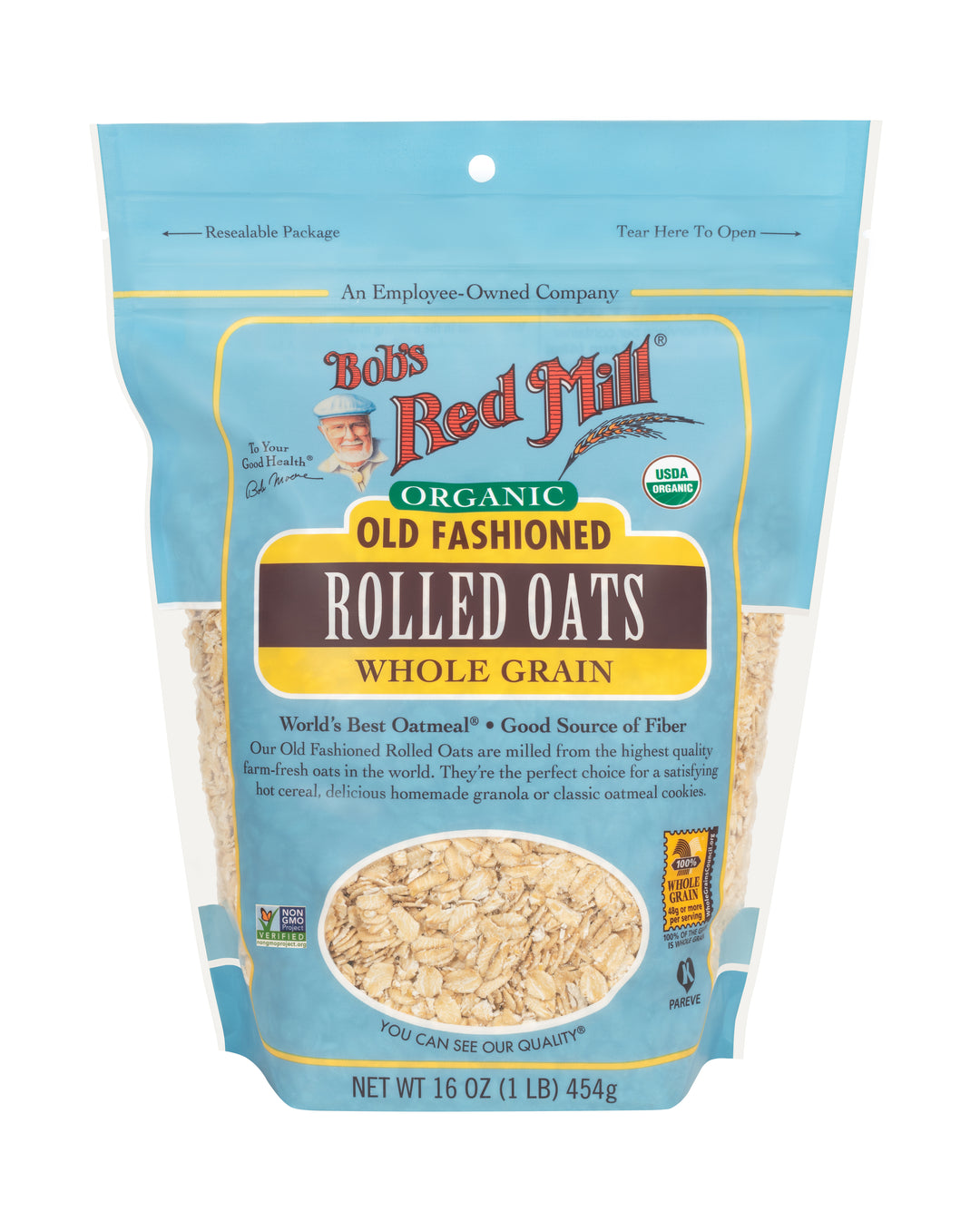 Bob's Red Mill Natural Foods Inc Organic Old Fashioned Rolled Oats-16 oz.-4/Case