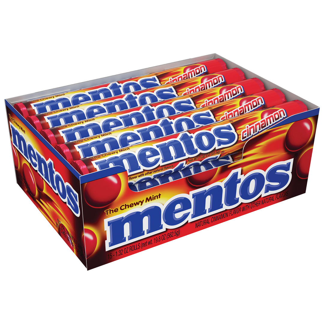 Mentos Cinnamon Candy-1.32 oz.-15/Box-24/Case
