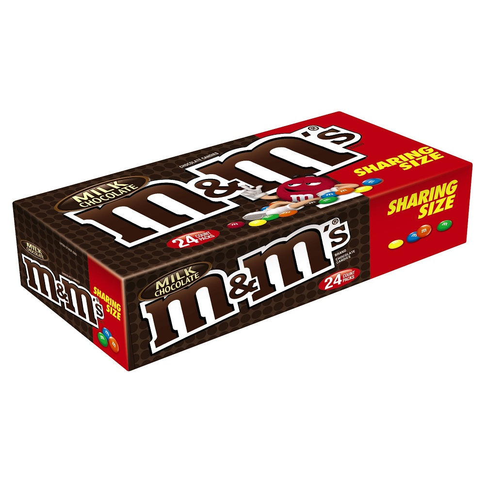 M&M's Milk Chocolate-3.14 oz.-24/Box-6/Case