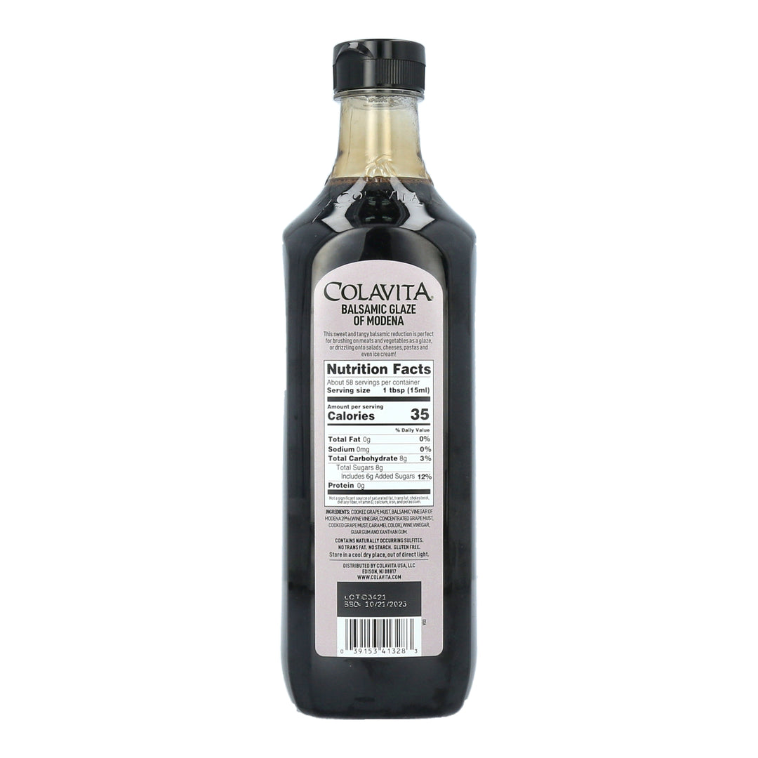 Colavita Balsamic Vinegar Glace Oil Bottle-32 fl oz.-6/Case