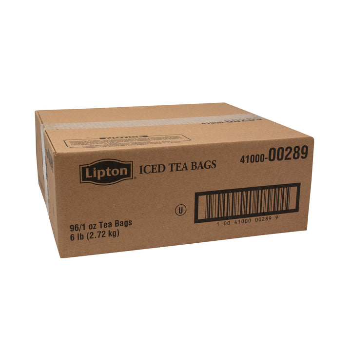 Lipton Unsweetened Iced Black Tea 1 Gallon Tea Bags-96 Count-1/Case
