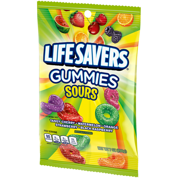 Lifesavers Sour Candy Gummy Candy-7 oz.-12/Case