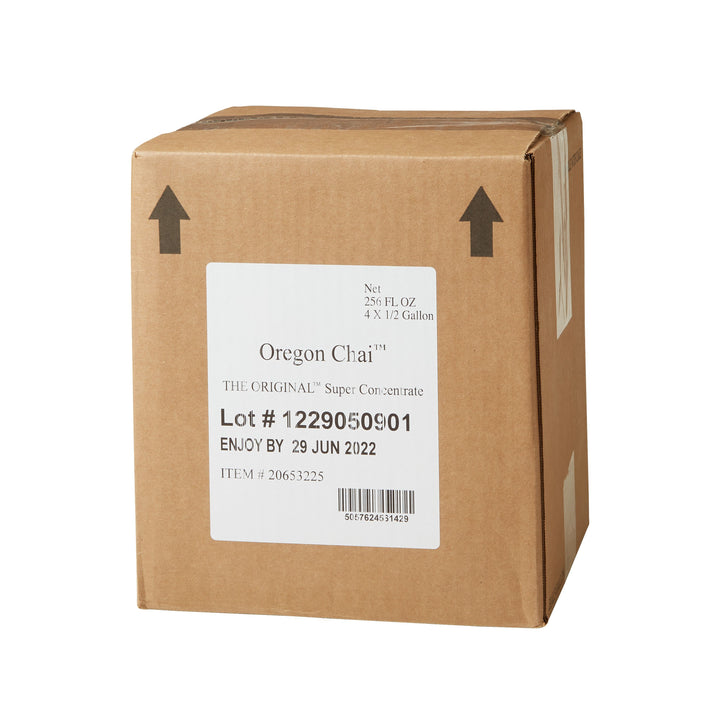 Oregon Chai Original Chai Super Concentrate-0.5 Gallon-4/Case