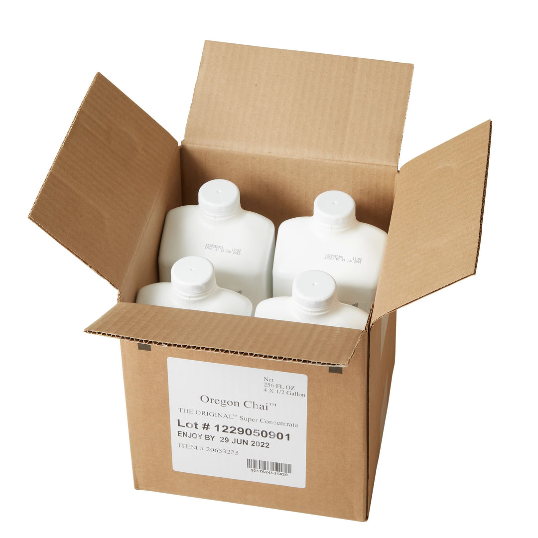 Oregon Chai Original Chai Super Concentrate-0.5 Gallon-4/Case