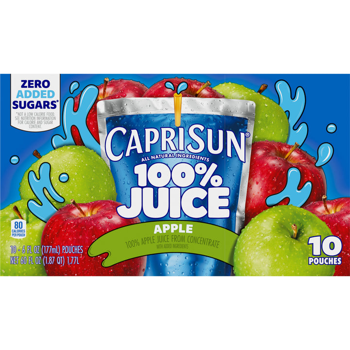 Capri Sun 100% Juice Ready To Drink Apple Juice-60 fl oz.s-4/Case