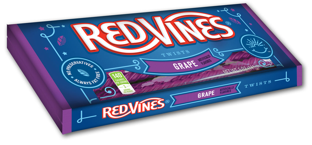 Red Vines Grape Twists Licorice-5 oz.-12/Case