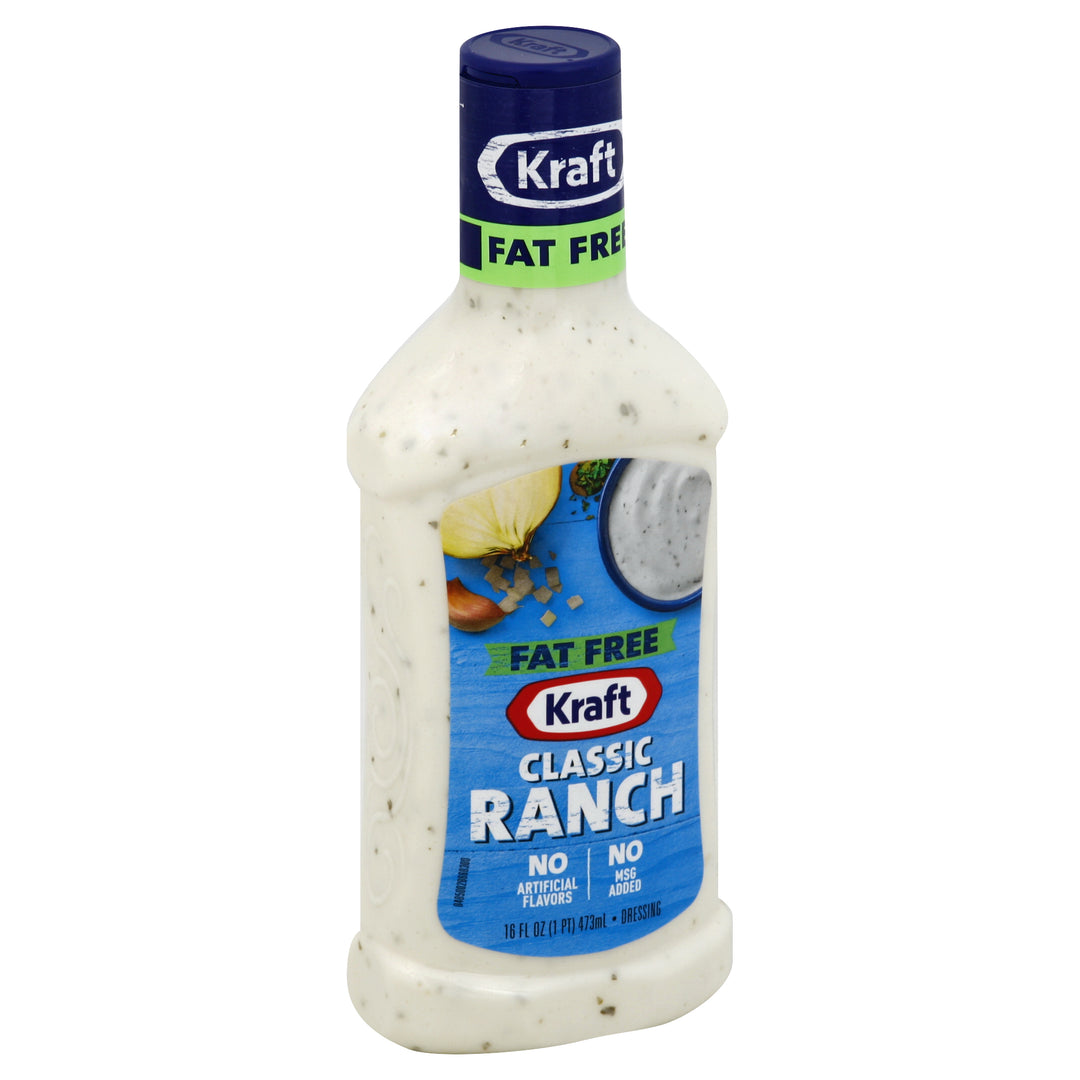 Kraft Fat Free Ranch Dressing Bottle-16 fl oz.-6/Case MPN# 00021000733033 – Round Eye Supply Kraft Fat Free Ranch Dressing Bottle-16 fl oz.-6/Case MPN# 00021000733033 – Round Eye Supply