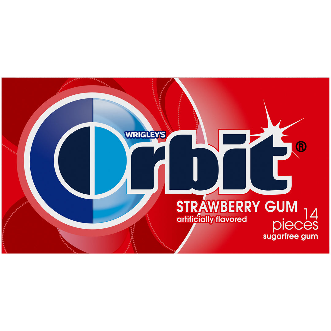Orbit Strawberry Gum Remix-14 Pieces/Pack- 12 Packs/Box-14 Piece-12/Box-12/Case