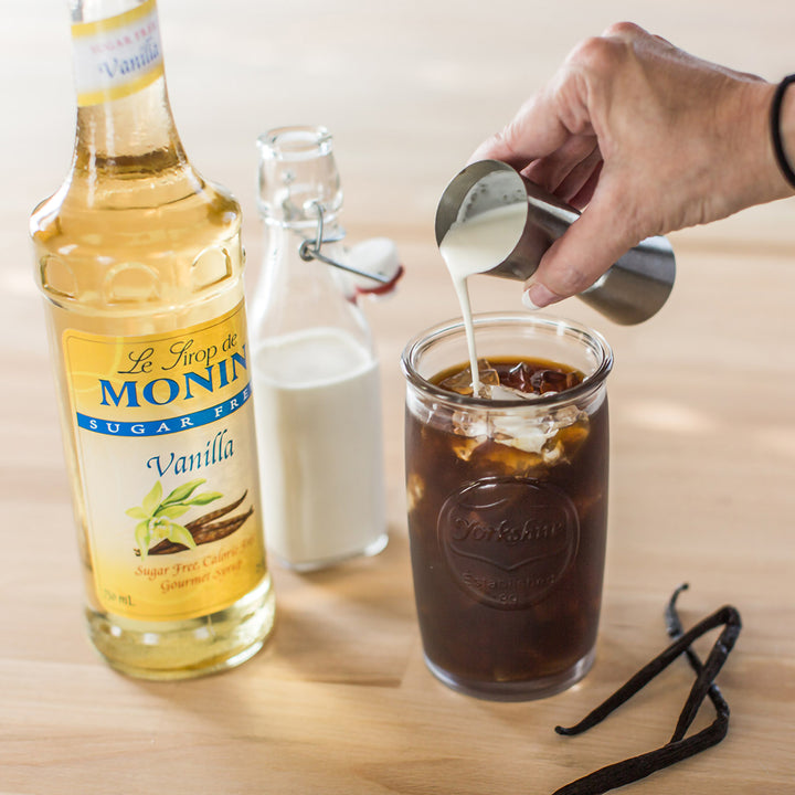 Monin Vanilla Sugar Free Syrup-Kosher-1 Liter-4/Case