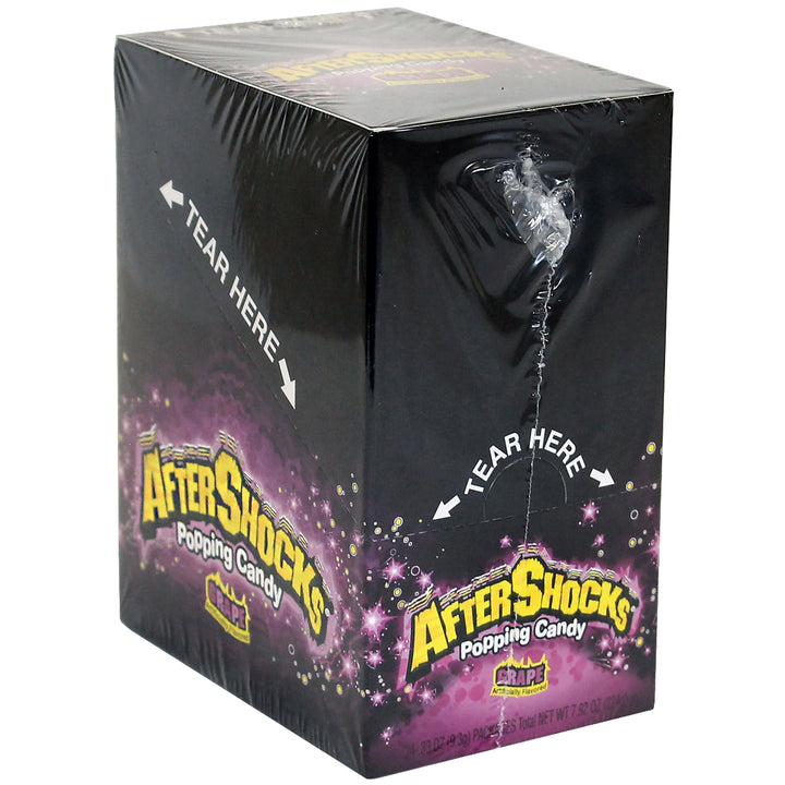 Aftershocks Popping Candy Grape-0.33 oz.-24/Box-8/Case