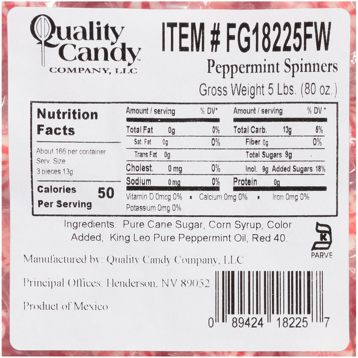 Fisher Peppermint Pinwheel-5 lb.-5/Case