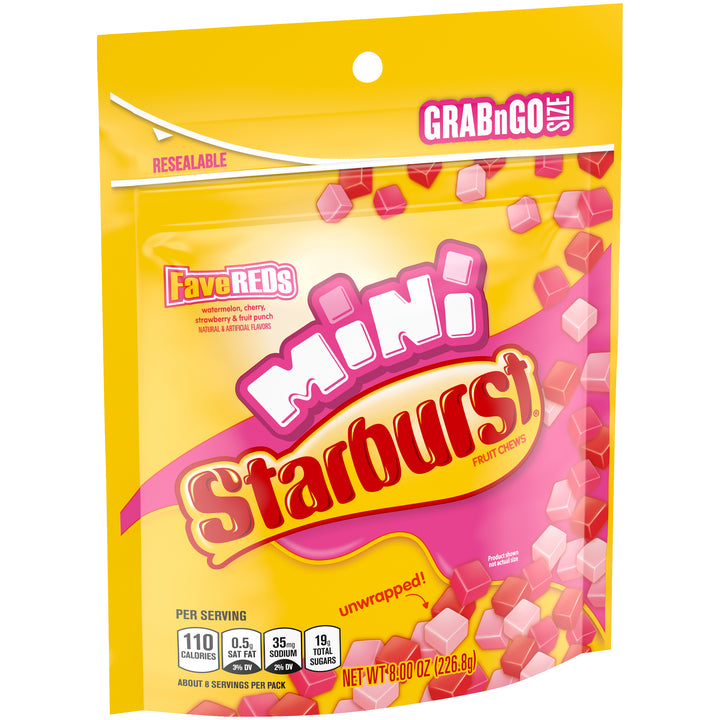 Starburst Minis Fave Reds Stand Up Pouch-8 oz.-8/Case