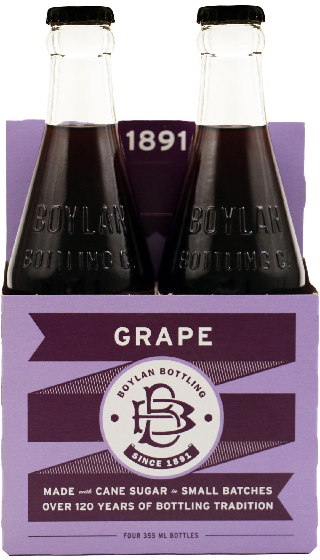 Boylan Bottling Grape 6/4 Pack-12 fl oz.s-4/Box-6/Case