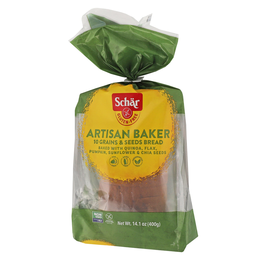 Schar Gluten Free Artisan Baker 10 Grains & Seeds Bread-13.6 oz.-8/Case