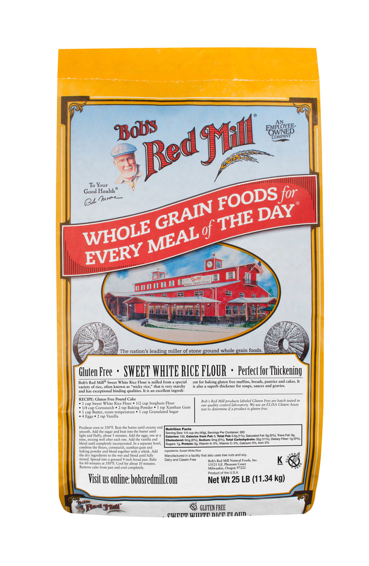 Bob's Red Mill Natural Foods Inc Rice Flour Sweet White-25 lb.