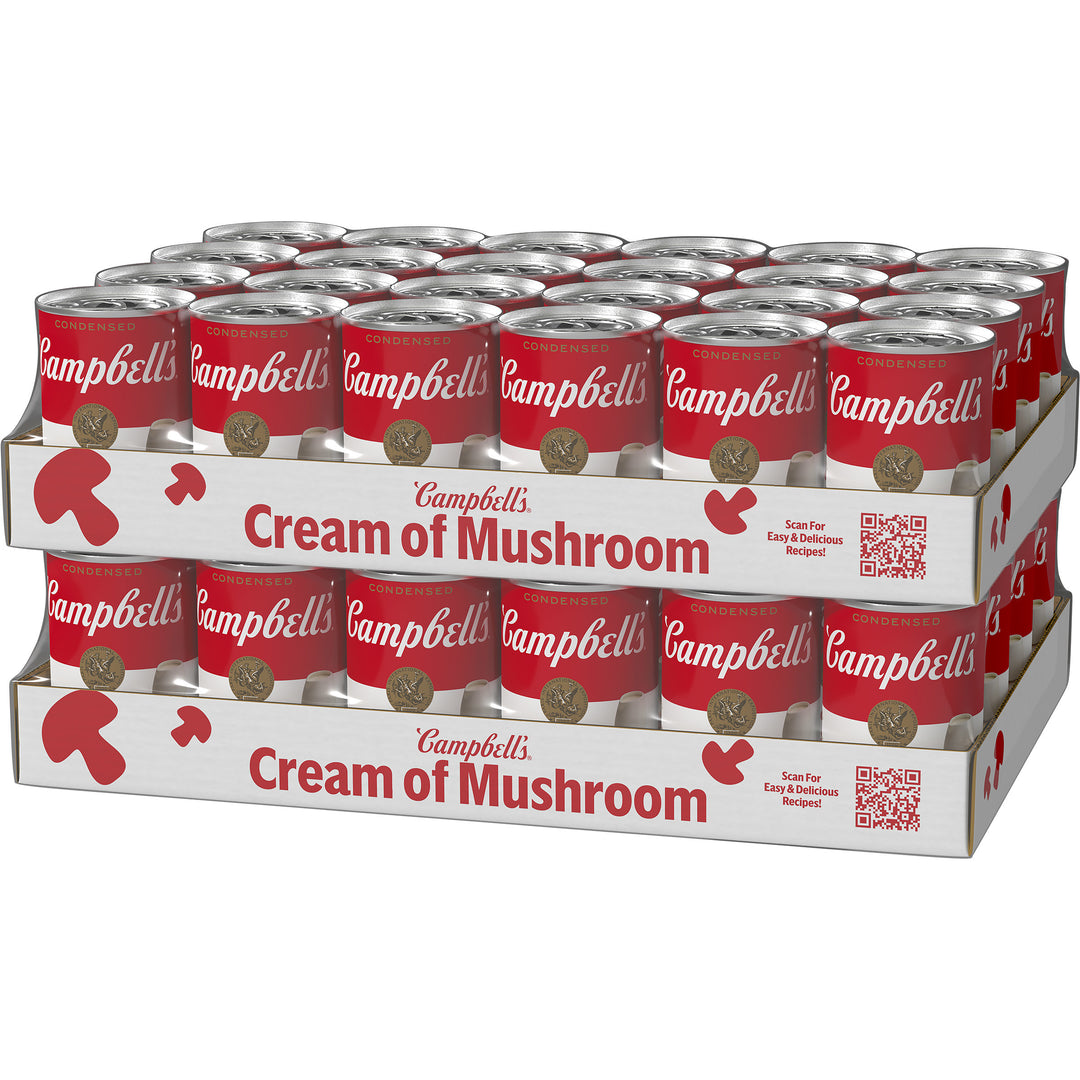 Campbell's Condensed Soup Red & White Cream Of Mushroom Soup-10.5 oz.-48/Case
