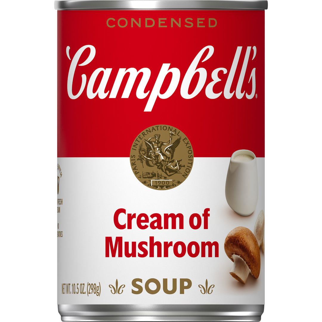 Campbell's Condensed Soup Red & White Cream Of Mushroom Soup-10.5 oz.-48/Case