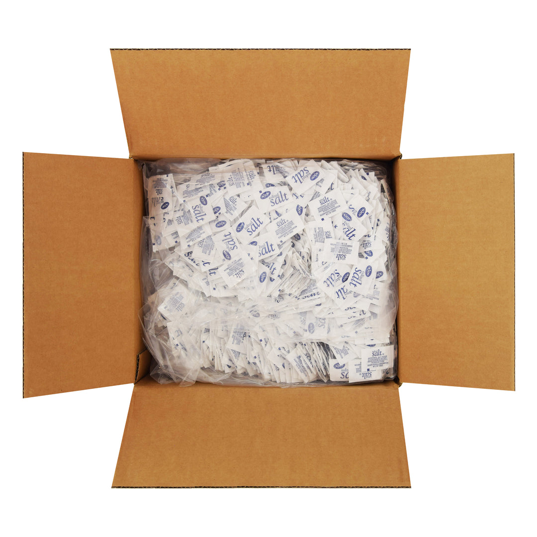 N'joy Iodized Salt Packets-0.5 Gram-1000/Box-6/Case