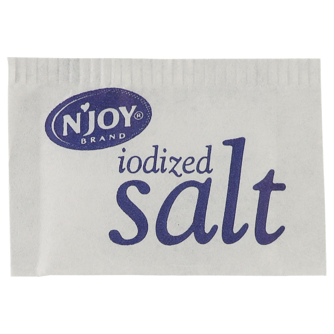 N'joy Iodized Salt Packets-0.5 Gram-1000/Box-6/Case