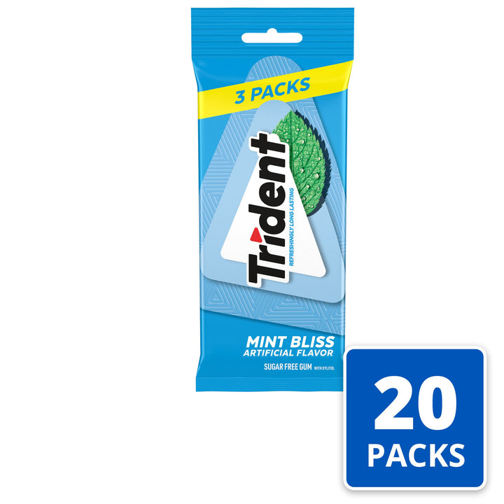 Trident Gum Mint Bliss Sugar Free-42 Count-20/Case