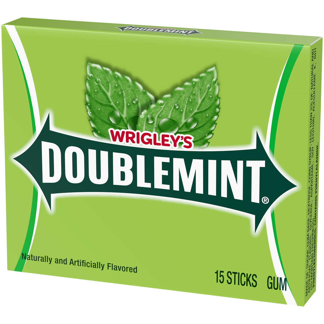 Doublemint Single Serve Gum-15 Piece-10/Box-12/Case