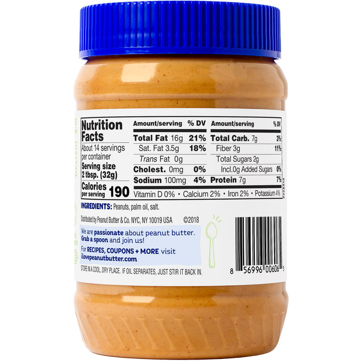 Peanut Butter & Co All Natural Simply Smooth Peanut Butter Spread-16 oz.-6/Case