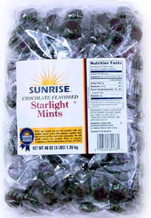 Sunrise Confections Candy Choco Starlights-3 lb.-8/Case