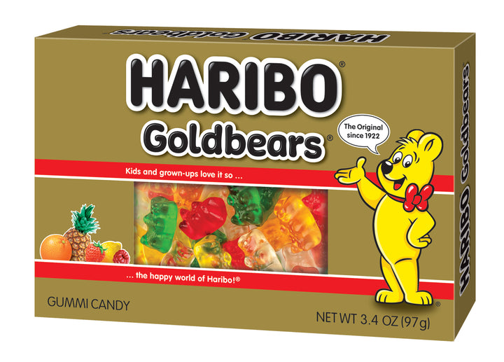 Haribo Gold-Bears Theater Box-3.4 oz.-12/Case