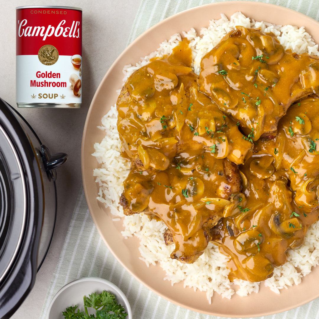 Casserole Baked Curry Rice Mushroom Soup Recipe Pork Chop And