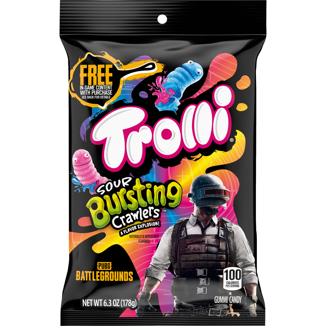 Trolli Bursting Sour Brite Crawlers-6.3 oz.-8/Case