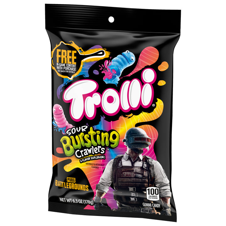 Trolli Bursting Sour Brite Crawlers-6.3 oz.-8/Case