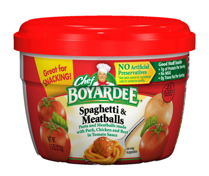 Chef Boyardee Chef Boyardee Microwave Spaghetti With Meatball-7.5 oz.-12/Case