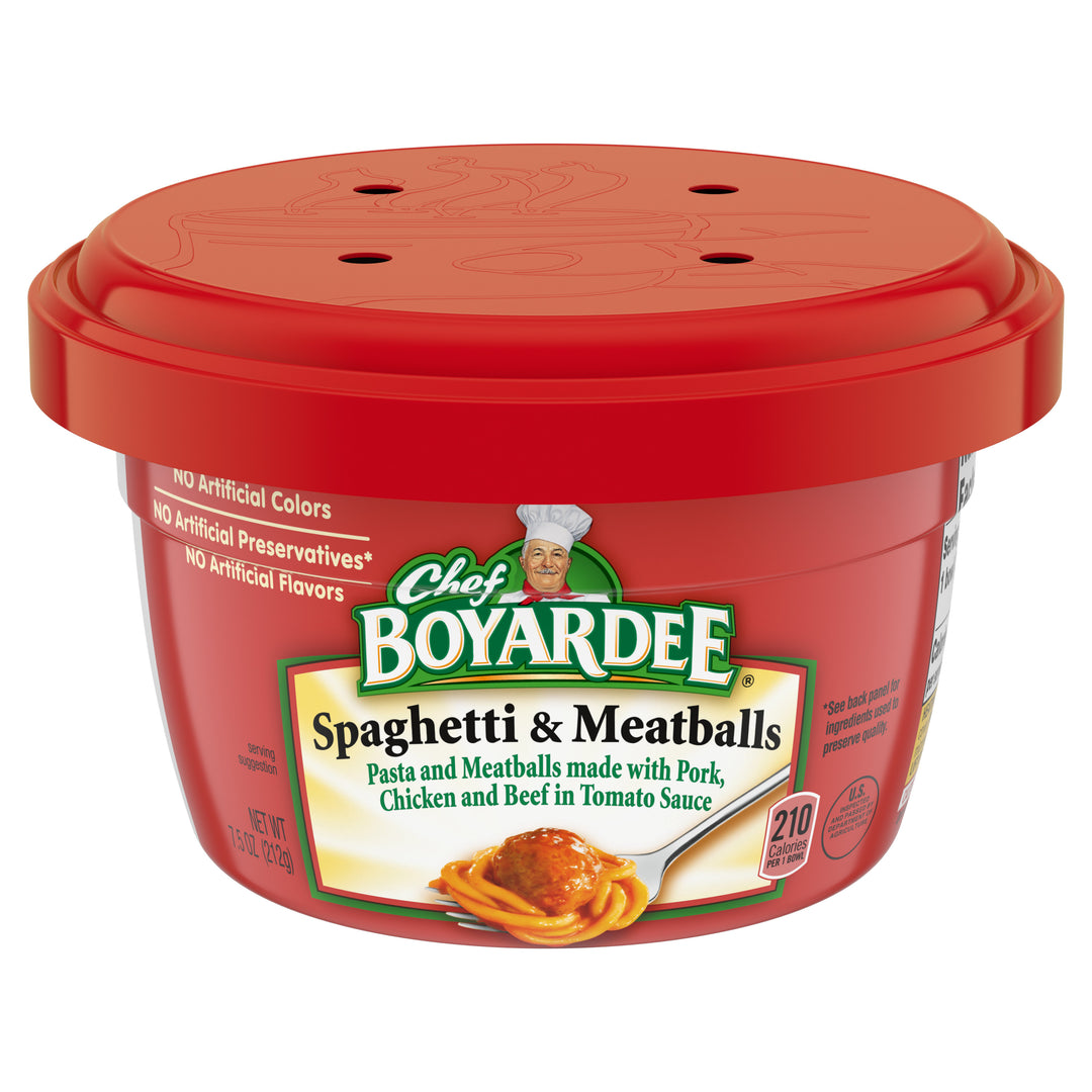 Chef Boyardee Chef Boyardee Microwave Spaghetti With Meatball-7.5 oz.-12/Case