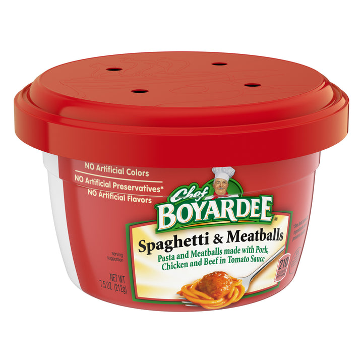 Chef Boyardee Chef Boyardee Microwave Spaghetti With Meatball-7.5 oz.-12/Case