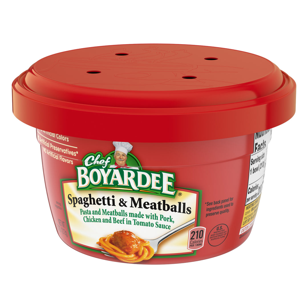 Chef Boyardee Chef Boyardee Microwave Spaghetti With Meatball-7.5 oz.-12/Case