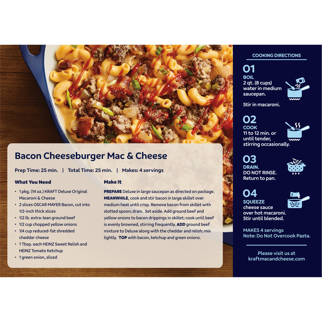 Kraft Entree Deluxe Macaroni & Cheese Dinner-14 oz.-24/Case