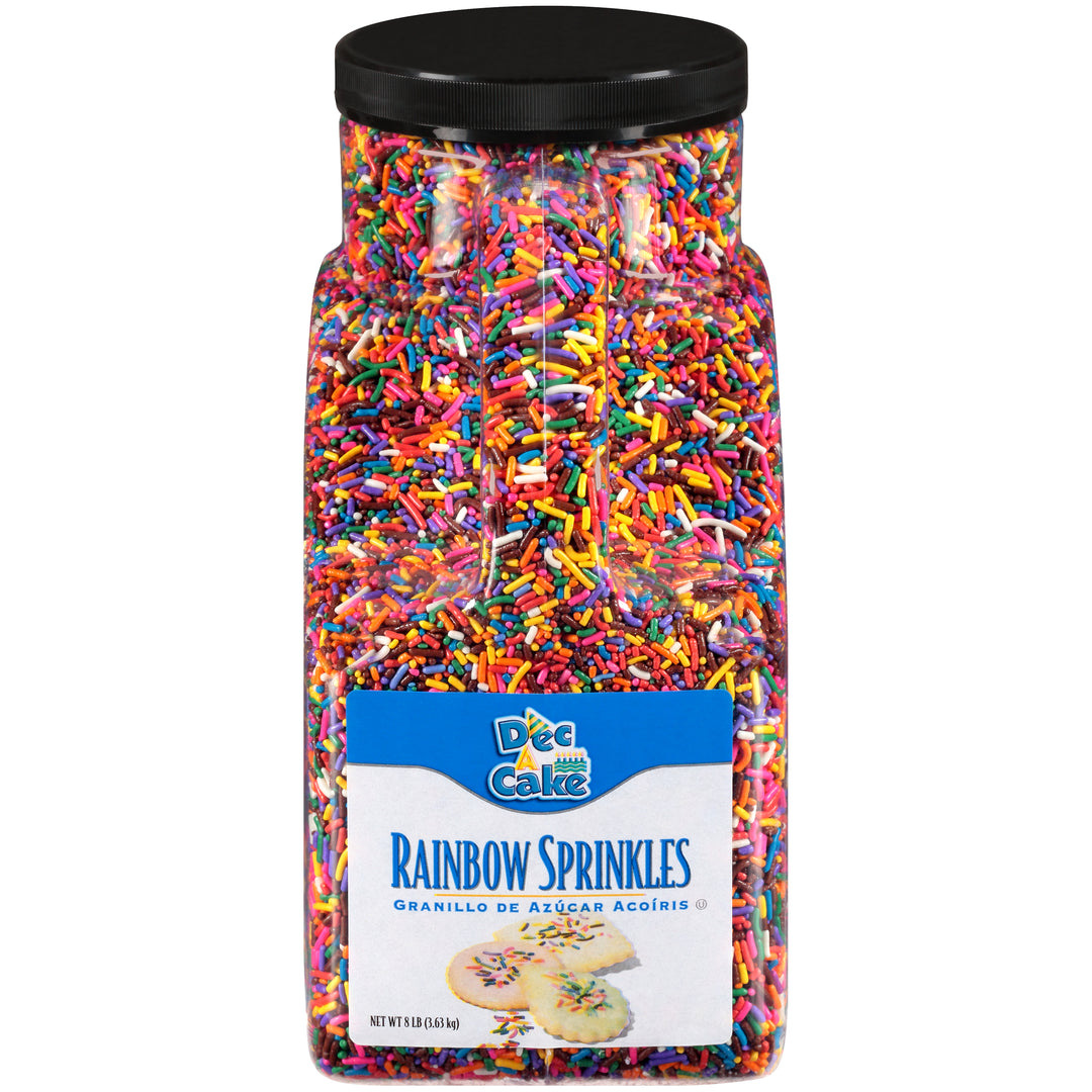 Dec-A-Cake Rainbow Sprinkles-128 fl oz.s-1/Box-1/Case