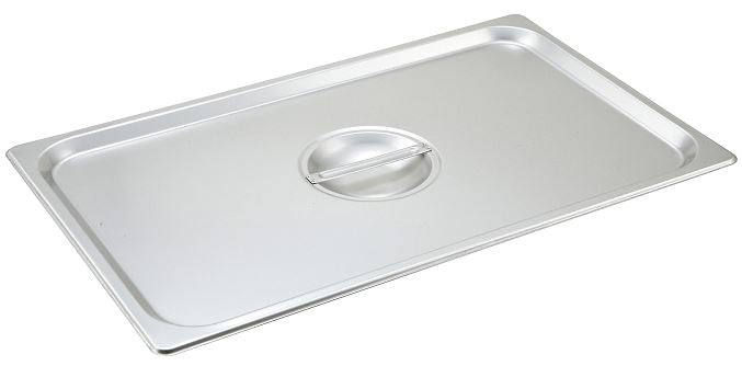 Winco Full Size Stainless Steel Steam Table Pan Cover-1 Each