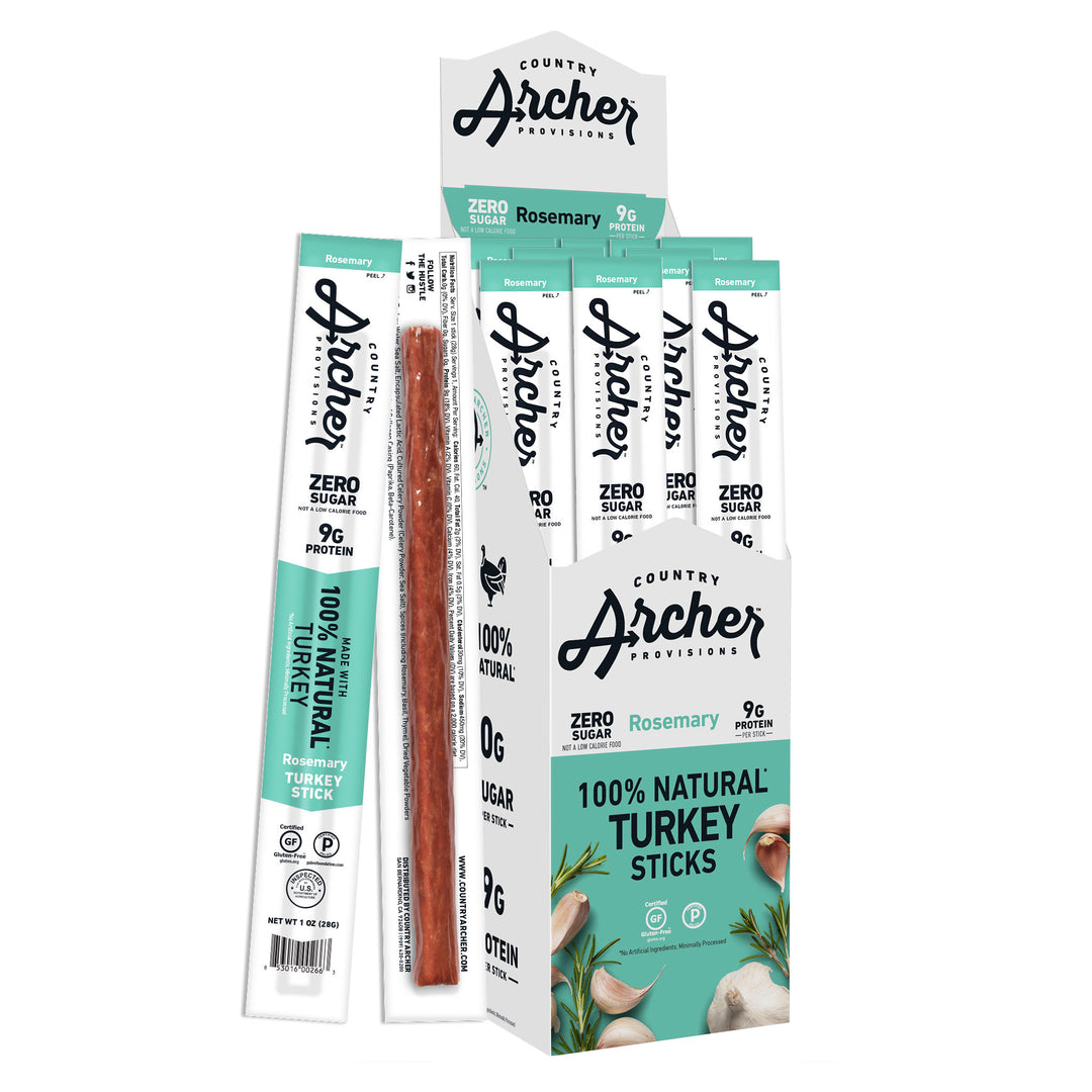 Country Archer Jerky Co Rosemary Turkey Stick-1 oz.-18/Box-6/Case