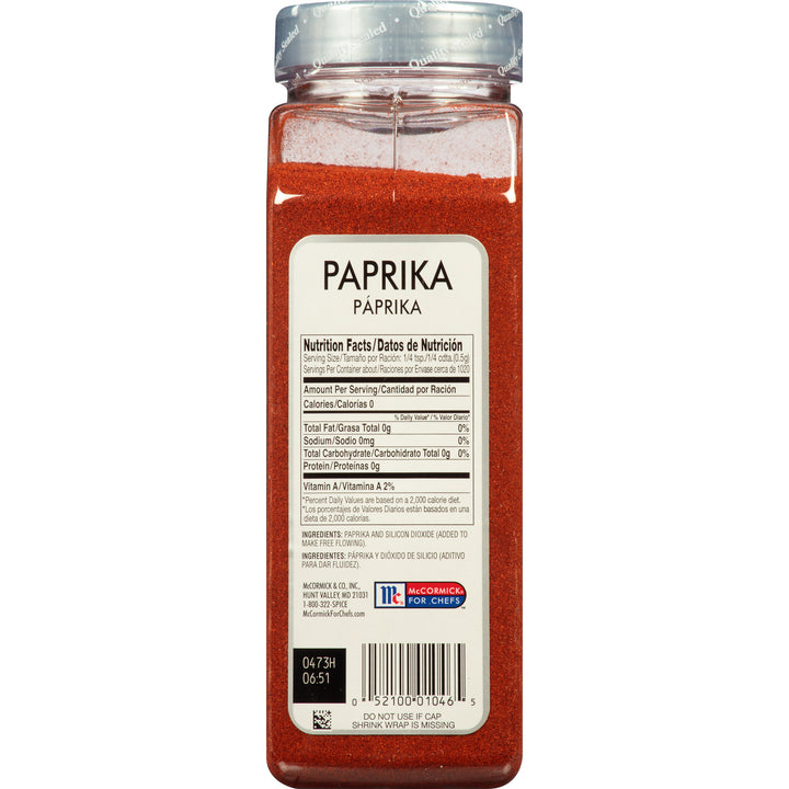 Mccormick Culinary Paprika-18 oz.-6/Case