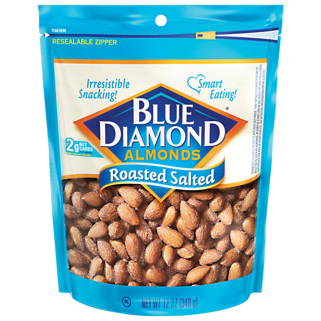 Blue Diamond Almonds Almonds Roasted Salted 12 oz.-12 oz.-6/Case