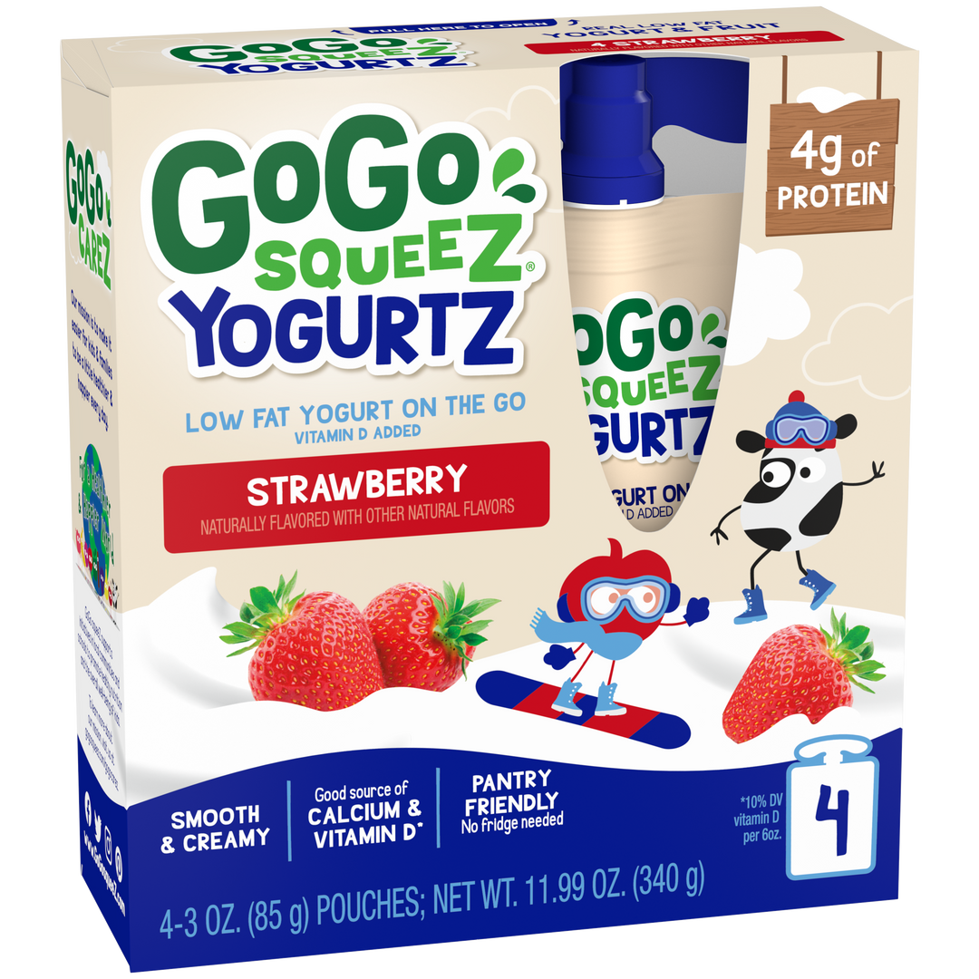 Materne Yogurt Squeeze Strawberry-12 oz.-12/Case