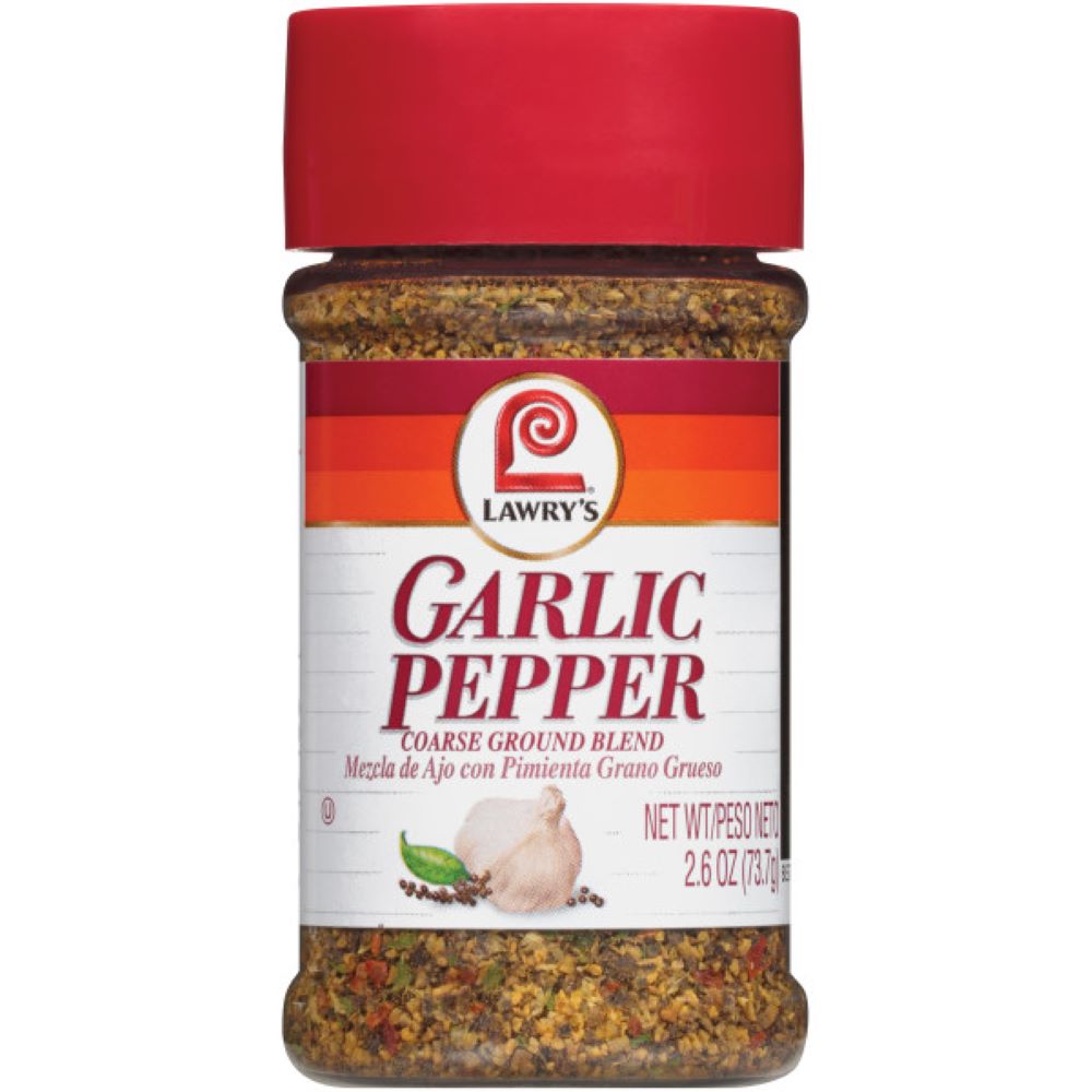 Lawry's Seasoning Garlic Pepper Petites-2.6 oz.-12/Case