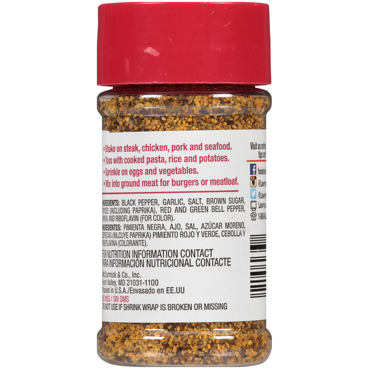 Lawry's Seasoning Garlic Pepper Petites-2.6 oz.-12/Case