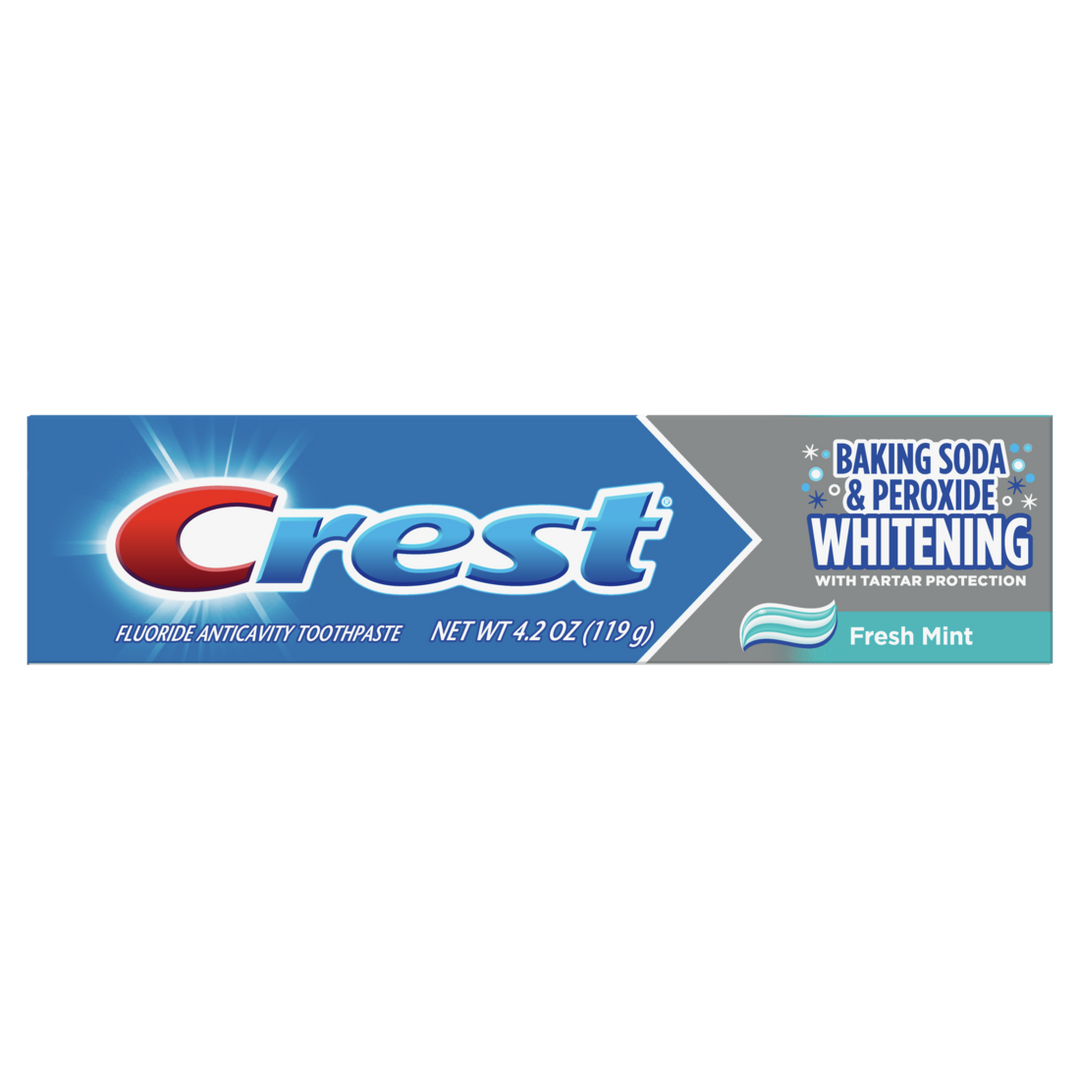 Crest Toothpaste Cavity & Tartar Protection Baking Soda & Peroxide-4.2 oz.-12/Box-2/Case